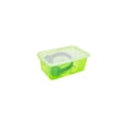 thumbnail image 3 of Storex Small Cubby Bin with Cover, Tint Green, 5-Pack, 3 of 4