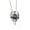 Black, variant on Double Dragon Sword Necklace Red Black Crystal Pendant Dragon Amulet Necklace Alloy for Men Christmas Gifts Bike Jewelry