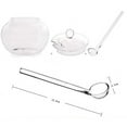 thumbnail image 3 of Household Transparent Jars Large Round Glass Spice Jars Storage Jars Kitchen Tool Sugar Container with Glass Lid and Spoon for Kitchen (350ml), 3 of 6