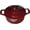Cranberry, variant on Enameled Cast Iron Dutch Oven with Gold-Plated Handle, Matte Black Interior, 2.1 QT