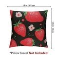 thumbnail image 4 of BANET Throw Pillow Covers for Couch Sofa Bed, Set of 2 Strawber Decorative Pillows Cushion Covers, Cute Summer Fruit Pillow Inserts Not Included 20x20in, 4 of 7