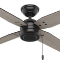 thumbnail image 4 of Ventilador de techo HUNTER Commerce Negro 44pulgadas, 4 of 5