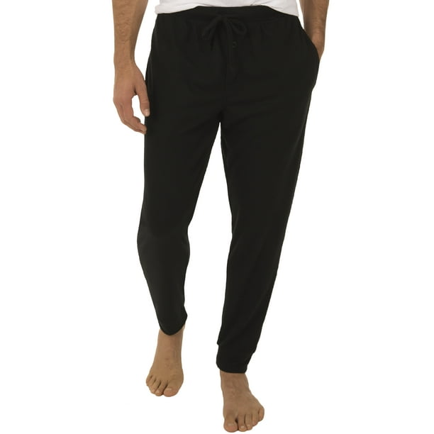 fruit of the loom men's knit poly rayon jogger lounge pant