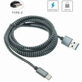 thumbnail image 3 of 2-Port USB 30W Fast Car Charger w Charger Cord Type-C 6ft USB Cable Z9Q for LG G7 ThinQ, G Pad X II 10.1, Stylo 5 4 Plus - Microsoft Surface Go (10"), Lumia 950 - Motorola One, Moto Z4 Z3 Play, 3 of 12