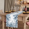 thumbnail image 2 of Table Runners 72 Inches Long Dress Scarves, Blue Green Eucalyptus Leaves Farmhouse Kitchen Table Runner, Coffee Tablerunners, Spring Summer Botanical 14x72 Inch, 2 of 9