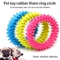 thumbnail image 1 of Flmtop Spiky Circle Ring Dog Bite-Training Chew Molar Toy Cleaning Tooth Pet Supply Random Color, 1 of 9