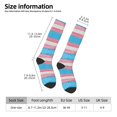 thumbnail image 3 of Women's Knee High Socks Transgender Pride Flag Outdoor Casual Tube Socks, 3 of 7