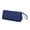 Blue, variant on Dual-Pocket Divided Storage Large Capacity Woven Canvas Pencil Pouch Integrated Side Woven Hand Strap Spacious Rectangular Portable Organizer for Office