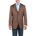 thumbnail image 1 of DTI BB Signature Mens Two Button Birdseye Suit Jacket Modern Fit Blazer Coat, 1 of 4