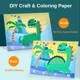 thumbnail image 3 of 10Pcs Rainbow 3D EVA Foam Stickers DIY Animals Transportation Puzzle Craft Toys for Kids, 3 of 4