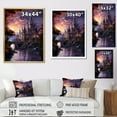 thumbnail image 4 of Designart "Castles Twilight Deep II" Cityscapes Floater Framed Canvas Print, 4 of 7