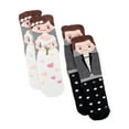 thumbnail image 1 of Calcetines de boda Yuyangstore 2 pares regalo de pareja novio y novia, 1 of 8