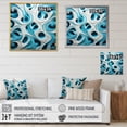 thumbnail image 4 of Designart "Focus Op Art in Blue and White" Abstract Canvas Print, 4 of 5