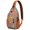 Harmony, variant on Harmony Mandala Sling Backpack, Spiritual Ethnic Boho Crossbody Shoulder Bag with Mystic Geometric Pattern for Travel, Lightweight Daypack
