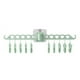 thumbnail image 1 of Bearachild Colgador de ropa de plástico desmontable de alta resistencia montado en la pared sin perforaciones para el hogar, baño, inodoro, sombrero, Almacenamiento y organización del hogar Verde Bearachild HA064697-01B, 1 of 6