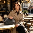 thumbnail image 4 of AUNVITO Large Capacity Crossbody Bag for Women, Faux Leather Satchel Shoulder Bag, Multi Pocket Travel Purse, Zip Closure and Adjustable Strap, 4 of 6