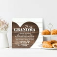 thumbnail image 4 of Grandma Gift, Mother's Day Gift from Grandma, Wooden Plaque Heart Sign, Grandma Birthday Gift, Heart Plaque Gift for Best Grandma Ever, Grandma Sign: I Know I am Very Lucky to Have A Grandma Like You, 4 of 7
