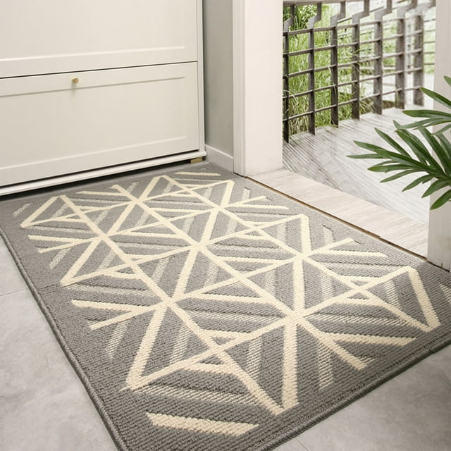 Meitianfacai Tapis de Porte Intérieur Extérieur, Paillasson Antidérapant Facile à Nettoyer pour l'Entrée, Tapis d'Entrée Résistant à la Saleté, Tapis de Bienvenue Extérieur, Tapis de Sol Paillasson pour Vestibule