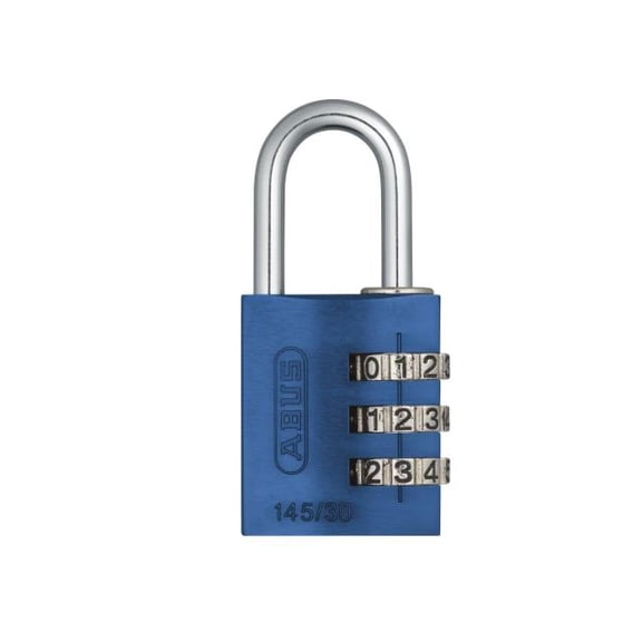 ABUS - 145/30 30mm Aluminium Combination Padlock Blue 46577