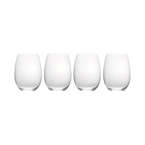 Mikasa 5193458 Julie Collection Stemless Wine Glass, Crystal, Clear, 19