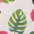 thumbnail image 4 of Flamingos with Palm Leaves and Flowers Shower Curtains with 12 Hooks Waterproof Bathroom Decor 66" x 72", 4 of 6