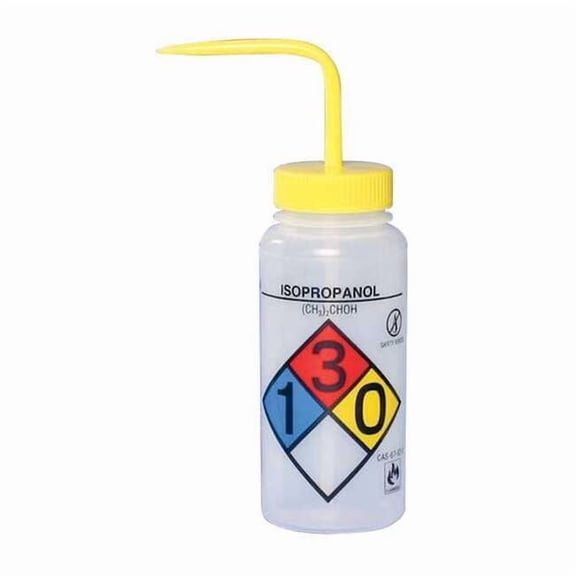 Sp Scienceware Yellow Wash Bottle 16 oz., PK4 F11816-0008
