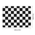 thumbnail image 3 of Chess Pattern Black And White Checkered Placemats 100x75cm Non-Slip Desk Mat Table Protector Durable Diatomaceous Rounded Corners, Washable Table Pad for Home Office Made in USA, 3 of 7
