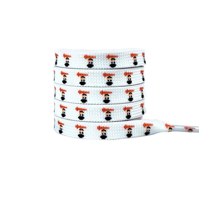 A Christmas Themed Printed Shoelaces For Sneakers Boots With Festive Patterns Snowflake Reindeer Tree Holiday Style
