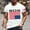 White, variant on Men T Shirts Letter Of USA America Funny Flag T-Shirt Uni Design for Casual Wear and Celebration Events
