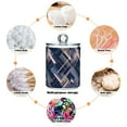 thumbnail image 6 of Yayeee 4 Pack Qtip Holder Bathroom Cotton Swab Canister with Lid Clear Dispenser Set, Black Stripes, 6 of 6