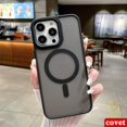 thumbnail image 3 of COVET Fundas Funda De Atracción Magnética Anticaída Transparente Mate Compatible Con Case Funda Para iPhone 11 12 13 14 Pro Max 14 Plus, 3 of 3