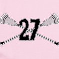 thumbnail image 2 of CafePress - Lacrosse Number 27 Infant Bodysuit - Baby Light Bodysuit, Size Newborn - 24 Months, 2 of 4