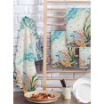 thumbnail image 2 of Jellyfish Coastal Kitchen Dish Towels for Drying Dishes Set of 2, Summer Nautical Starfish Coral Beige Waffle Weave Microfiber Hand Tea Bathroom Towels Quick Dry & Absorbent Towel 15.7x23.6, 2 of 7