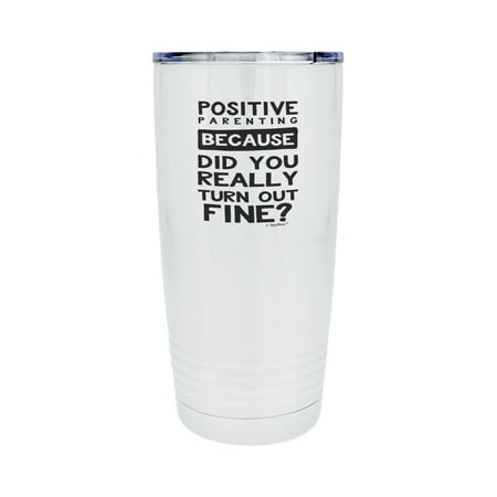 

ThisWear Parents To Be Gifts Did You Turn Out Fine Toddler Mom Gifts 20oz Stainless Steel Insulated Travel Mug with Lid