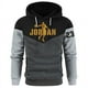 thumbnail image 5 of Sudadera con capucha para hombre y mujer, Jersey holgado de talla grande con cordón, estampado de retales, informal, otoño e invierno, novedad, 5 of 5