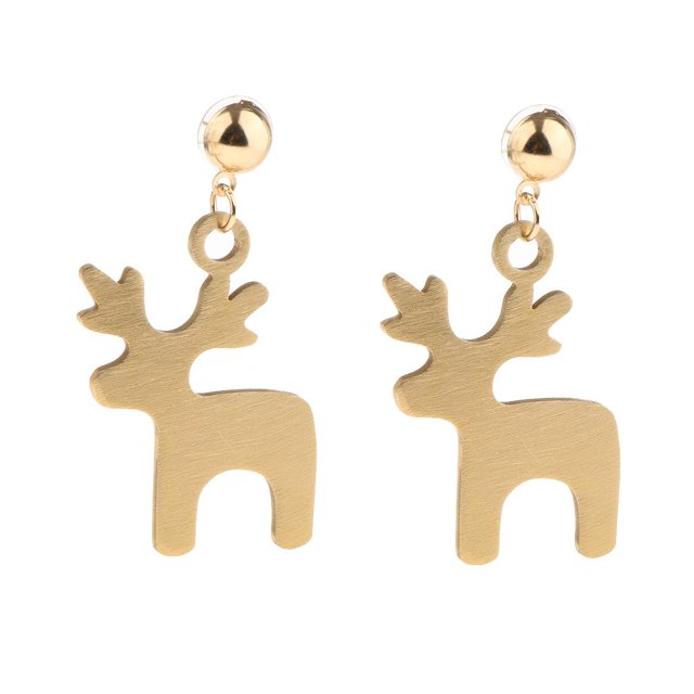 Gold Color Alloy cuelga los pendientes navideños Girls