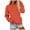Orange, variant on Womens Tops Casual Women's Solid Color Sweatshirt Men's Casual Round Neck Pocket T Shirt Comfortable Daily Wear Home Relaxation Soft Fabric Winter Basic Tee