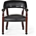 thumbnail image 4 of YOJFOTOOU. Tournament Arm Casters Edit Dining Chair, 25" W x 25" D x 31" H, Black, 4 of 4