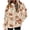 Z25-Multicolor-warm halloween hoodie, variant on Frostluinai Womens Halloween Flannel Hooded Sweatshirt Long Sleeve with Pocket Ghosts Pumpkin Print Cozy Fuzzy Fleece Pullover Fall Spooky Season Top