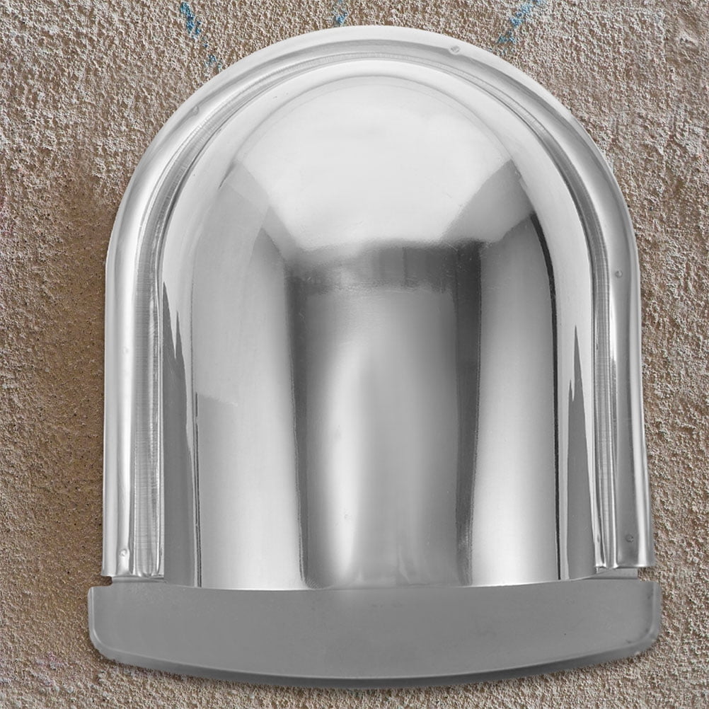 Worgeous 2pcs Stainless Steel Vent Cap For Chimney Stainless Steel Rainproof Hood Outdoor Wall Vent Covers Kitchen Range Hood Cover