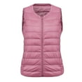 thumbnail image 2 of Uootdi Womens Puffer Vest Plus Size Collarless Full Zip Up Sleeveless Bubble Jackets Lightweight Quilted Padded Warm Coat Outerwear Gift, 2 of 7