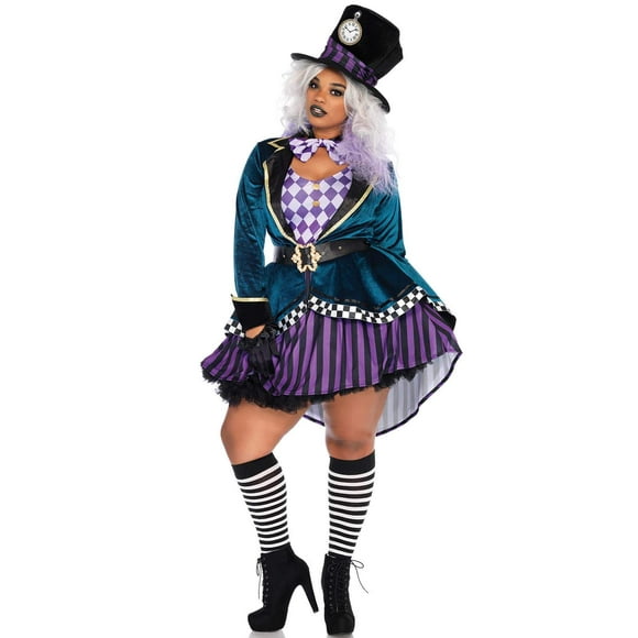 Déguisement Mad Hatter Charmant pour Femme Grande Taille
