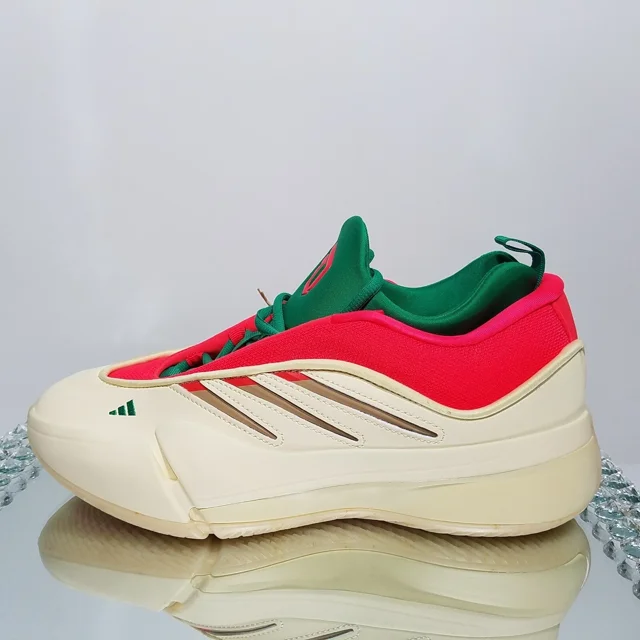 NEW Ad-id-as Dame 9 "Pale Vanilla/Lucid Green" Basketball - Men's Size 7 - JH6627