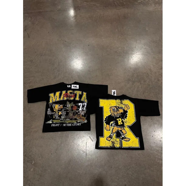 Camiseta de manga larga Y2K para hombre y mujer, sudadera de gran tamaño con estampado de letras góticas Retro, cuello redondo de algodón puro, Tops, novedad de otoño