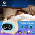 thumbnail image 3 of Kids Alarm Clock Cute Wake Alarm Clock For Kids Sleep Training Clock With Night Light And Sleep Sound Machine For Toddlers, 3 of 12