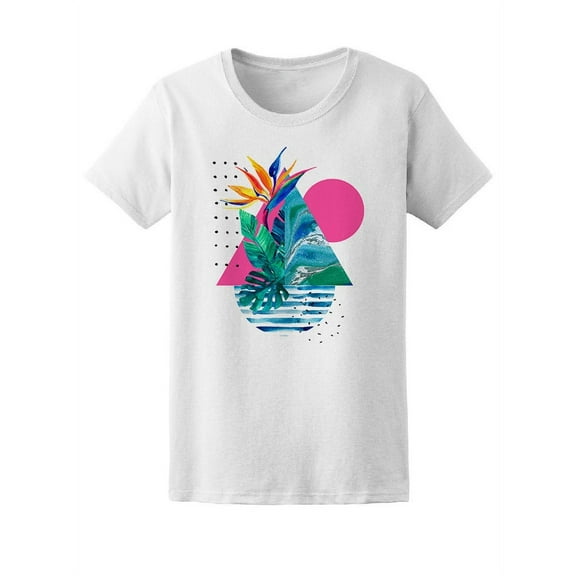 Abstract Art Geometric Exotic T-Shirt Women -Image by Shutterstock, Female Medium