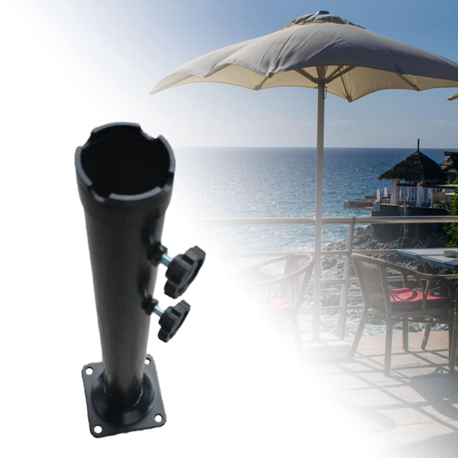 Umbrella Stand Base Outdoor Umbrella Accessories W/Adjustable Knobs Holder Umbrella Stand Holder Umbrella Attachment for Patio Table Picnic