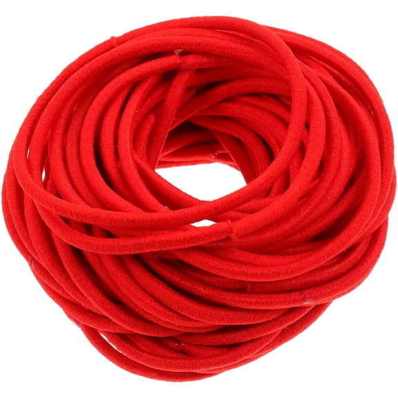LOLIPPYY 100 Pieces Thick Red Hair Elastics Rubber Bands for Women to Shape and Style Hair Easily