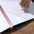 thumbnail image 4 of Thinsony 16 Inch Linen DIY Photo Album Photos Books 20 Pages Simple Style Sticky Film Handcraft Pictures Memory Book for Travel Gray/Black page, 4 of 8
