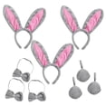 thumbnail image 3 of Zootopia-Orejas de conejo de peluche para niños, diadema de simulación flexible, accesorios bonitos, regalo, Cosplay, Judy, gris, 3 of 3